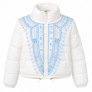 Blue and White Heritage Puffer Jacket